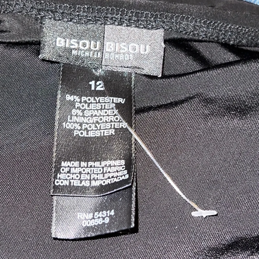 Bisou Bisou black‎ bodicon dress Sz 12